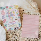 Invitation Diapositive d'eau tropicale Anniversaire d'été