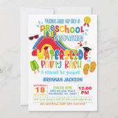 Invitation Diapositive préscolaire - Garçon (Devant)