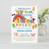 Invitation Diapositive préscolaire - Garçon (Debout devant)