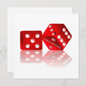 Invitation Dice Las Vegas (Devant / Derrière)