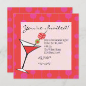 Invitation Dice Martini (Devant / Derrière)
