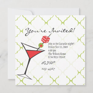 Invitation Dice Martini