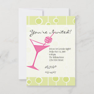 Invitation Dice Martini