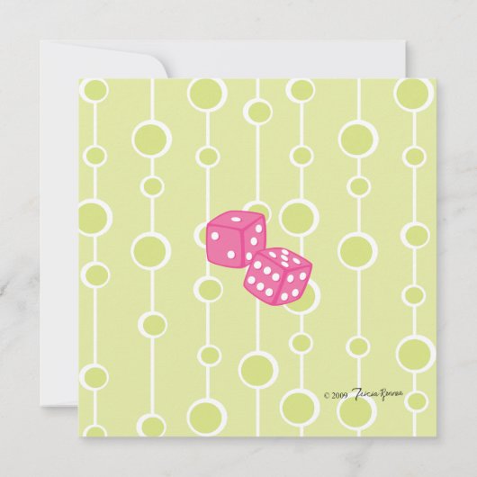 Invitation Dice Martini (Dos)