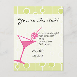 Invitation Dice Martini One