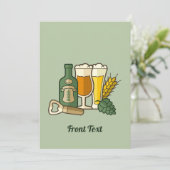 Invitation d'icônes de bière (Debout devant)