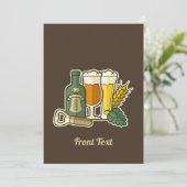 Invitation d'icônes de bière (Debout devant)
