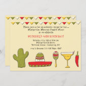 Invitation d'icônes mexicaines (Devant / Derrière)