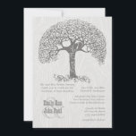 Invitation Die Cut Grey Romantic Tree Inséparable Woodgrain<br><div class="desc">Rustique Tourbillonnant Gris Lovebird Arbre Gris Gris Gris Gris Gros Gris Romantique Initiales sculptées dans l'arbre Trunk Die Coupe Faire-part de mariage de forme de balise</div>