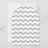 Invitation Die Cut Peachy Rose Grey Marine Mariage de la faun (Dos)