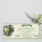 Invitation diesel vintage de fête d'anniversaire (Debout devant)