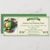 Invitation diesel vintage de fête d'anniversaire (Devant / Derrière)