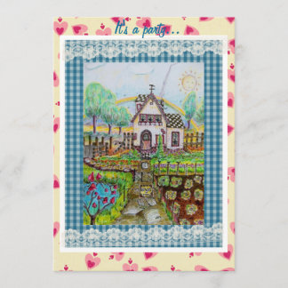 Invitation Dieu bénisse notre maison