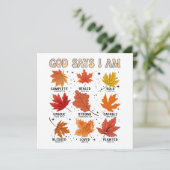 Invitation Dieu dit que je suis automne récolte d'automne feu (Debout devant)