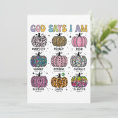 Invitation Dieu dit que je suis la récolte de la chute merci (Debout devant)