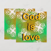 Invitation Dieu est amour  (Devant / Derrière)