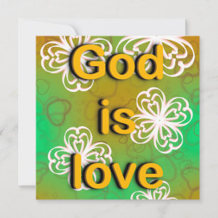 Invitation Dieu est amour