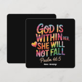 Invitation Dieu est en elle, elle ne tombera pas Femmes de l (Devant / Derrière)