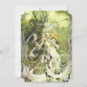 Invitation Dieu et déesse de Beltane (Dos)