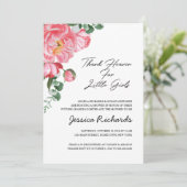 Invitation Dieu merci pour l'invitation de douches pour petit (Debout devant)