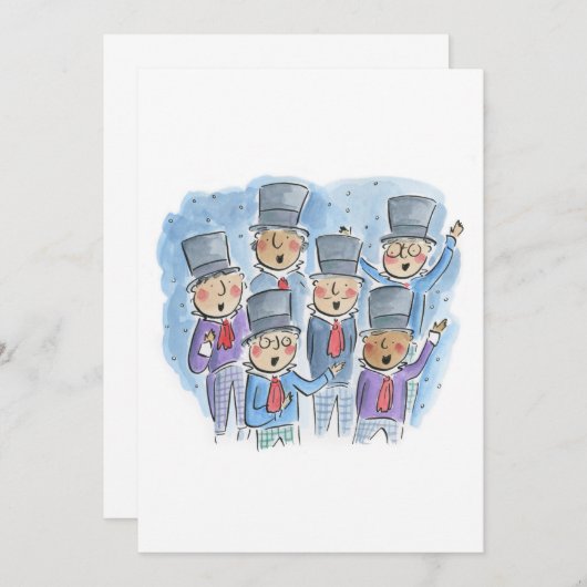 Invitation Dieu repose, messieurs, joyeux (Devant / Derrière)