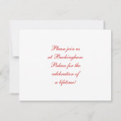 Invitation Dieu sauve le roi avec Union Jack (Dos)