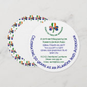 Invitation Diffamation Irlande États-Unis Shamrock Anniversai (Devant / Derrière)