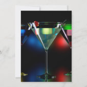 Invitation Différents cocktails dans des verres à martini ave (Dos)