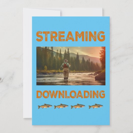 Invitation Diffusion en continu et téléchargement Pêche à la  (Devant)