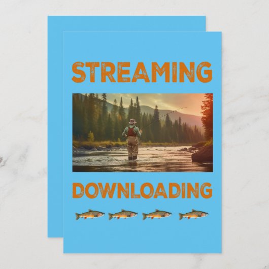 Invitation Diffusion en continu et téléchargement Pêche à la (Devant / Derrière)