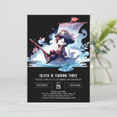 Invitation Digital Elegant Pirate Anniversaire (Debout devant)