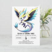 Invitation Digital Happy Dragon Anniversaire (Debout devant)