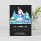 Invitation Digital Happy Princess Anniversaire (Debout devant)