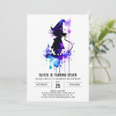 Invitation Digital Little Wizard Anniversaire magique (Debout devant)