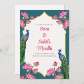 Invitation Digital Mehndi invitation & Digital Dho (Devant / Derrière)