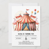 Invitation Digital Pastel Magic Circus Anniversaire (Devant)