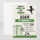 Invitation Digital Sports Party pour garçons et fi (Devant / Derrière)