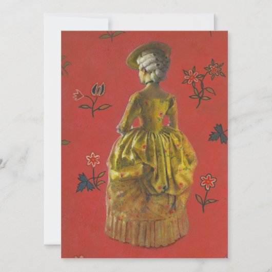 Invitation d'illustration de mode féminine (Devant)