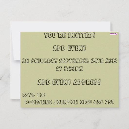 Invitation Dilophosaurus Dinosaur (Dos)