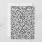 Invitation Dim Grey Damask ; Retro Chalkboard (Dos)