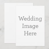 Invitation d'image de mariage personnalisée (Devant / Derrière)