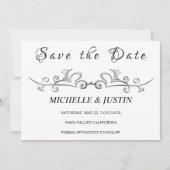 Invitation d'image en couple élégant (Devant)