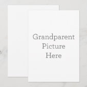 Invitation d'image grand-parent unique (Devant / Derrière)