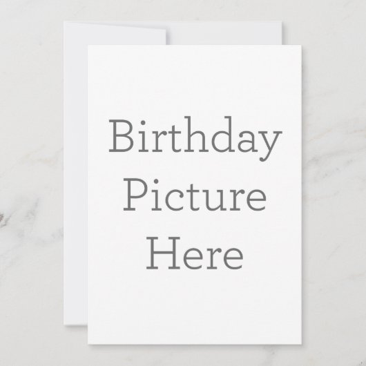 Invitation d'images d'anniversaire unique (Devant)