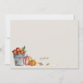 Invitation d'images d'automne (Dos)