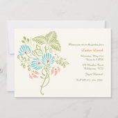 Invitation d'imaginaire de fleur (Devant)