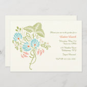 Invitation d'imaginaire de fleur (Devant / Derrière)