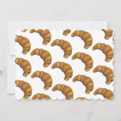 Invitation Dimanche Brunch Petit déjeuner Flaky Croissant Pât (Dos)