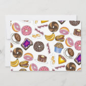 Invitation Dimanche Petit-déjeuner Brunch Blueberry Muffin (Dos)