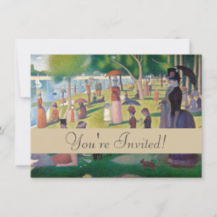 Invitation Dimanche sur La Grande Jatte Seurat Peinture